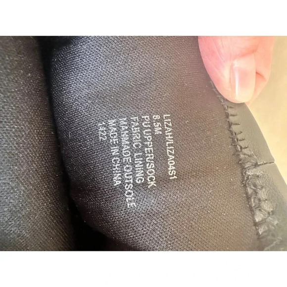 Steve Madden Lizah Black Womens Block Heel Knee-High Boots Size 8.5 PU Leather - Picture 3 of 8